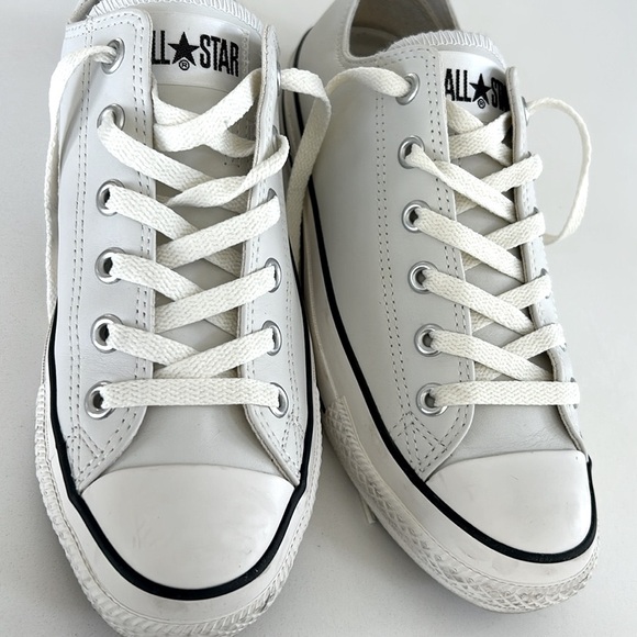 JAPAN LIMITED Edition CHUCK TAYLOR CONVERSE LEATHER ALL STAR OX WHITE 6.5/ 8.5/9 - Picture 14 of 15